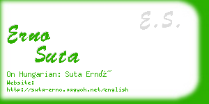 erno suta business card